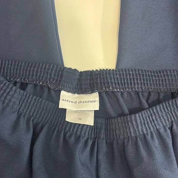 Alfred Dunner Navy Trousers - Picture 1 of 5